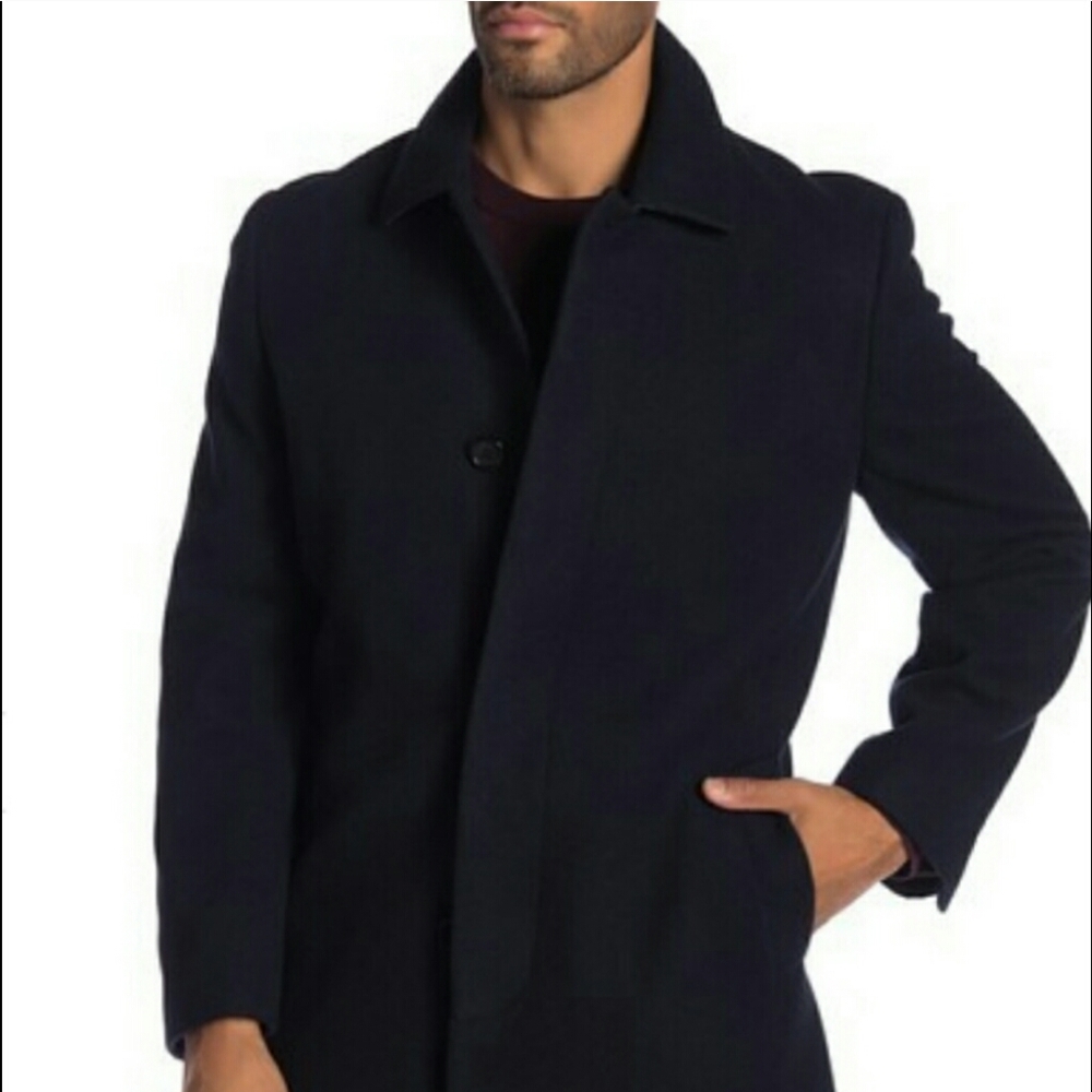 Men's Wool Blend Topper Overcoat
